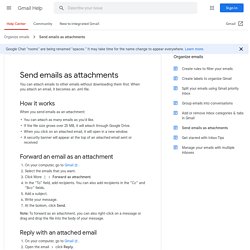 Send emails as attachments - Gmail Help