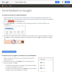 page verification request - Google+ Help