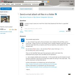 Send e-mail attach all files in a folder