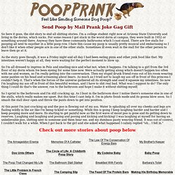 Send Poop by Mail Prank Joke Gag Gift