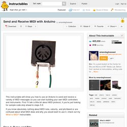 Send and Receive MIDI with Arduino