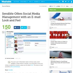 Sendible Offers Social Media Management with an E-mail Look and Feel