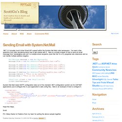 Sending Email with System.Net.Mail - ScottGu&#039;s Blog