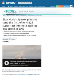 First SpaceX Internet Satellites Launched into Space