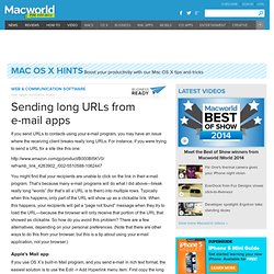 Mac OS X Hints: Sending long URLs from e-mail apps