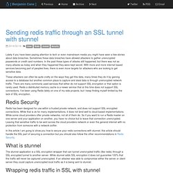 Sending redis traffic through an SSL tunnel with stunnel