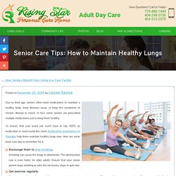 Senior Care Tips: How to Maintain Healthy Lungs