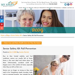 Senior Safety 101: Fall Prevention