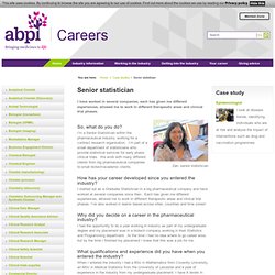 Senior statistician - ABPI Careers