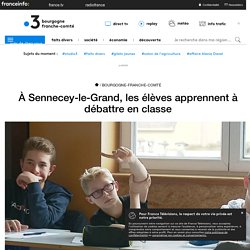 À Sennecey-le-Grand, les élèves apprennent à débattre en classe