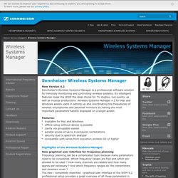 Sennheiser - Headphones & Headsets - Microphones - Integrated Systems