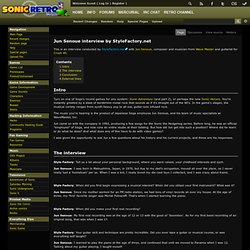 Jun Senoue interview by StyleFactory.net - Sonic Retro