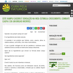 Este xampu caseiro é sensação na web: estimula crescimento, combate caspa e dá um brilho incrível!