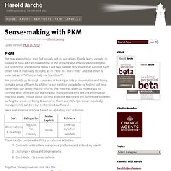 Sense-making with PKM