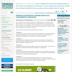 Sensibilisation aux changements climatiques