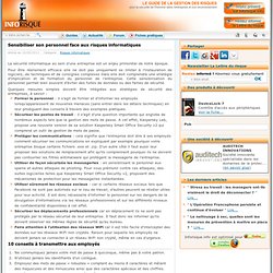 Sensibiliser son personnel face aux risques informatiques