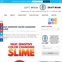 Heat Sensitive Color Changing Slime