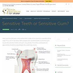 Sensitive Teeth or Sensitive Gum?