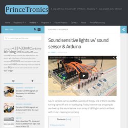 Sound sensitive lights w/ sound sensor & Arduino