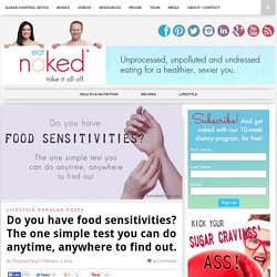 Do you have food sensitivities? The one simple test you can do anytime, anywhere to find out.