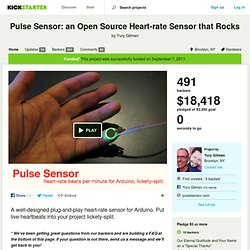 Pulse Sensor: an Open Source Heart-rate Sensor that Rocks by Yury Gitman