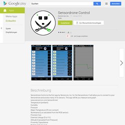 Appli Android : Sensordrone Control