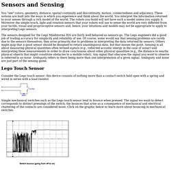 Sensors and Sensing