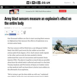 Army blast sensors measure an explosion's effect on the entire body