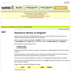 Sentence Stress