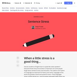 Sentence Stress – ESL Library Blog