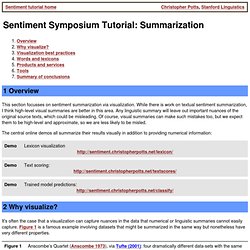 Sentiment Symposium Tutorial: Classifiers