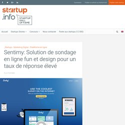 Sentimy: Solution de sondage en ligne fun et design pour un taux de réponse élevé