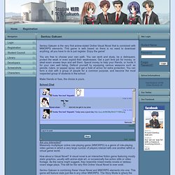 Sentou Gakuen - Massive Multiplayer Online Visual Novel - Login