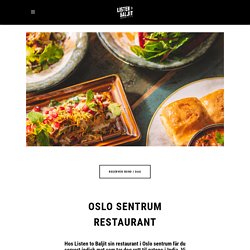 Oslo sentrum restaurant