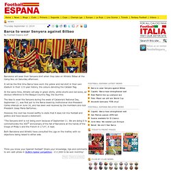 Barca to wear Senyera against Bilbao