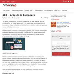 SEO A Guide to Beginners