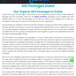 The Best SEO services Dubai