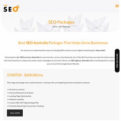 Excellent SEO Packages in Australia-Top SEO Australia