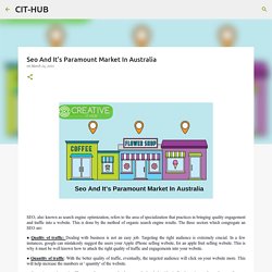Seo And It’s Paramount Market In Australia