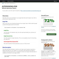SEO Profile for altoranking.com