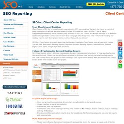 SEO Reporting - SEO Inc. Client Client Center