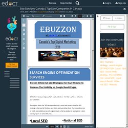 Top Seo Companies In Canada