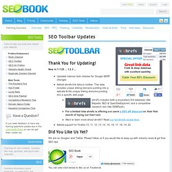 SEO Toolbar Updates