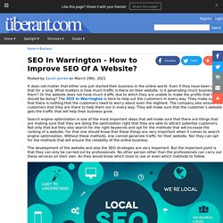 SEO In Warrington - How to Improve SEO Of A Website?