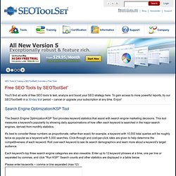 Free SEO Tools - SEOToolSet