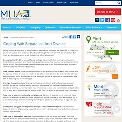 Coping With Separation And Divorce
