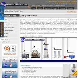 Cryogenic Air Separation Gas Plant India