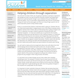 Helping children through separation
