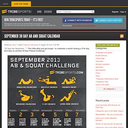 September 30 Day Ab And Squat Calendar