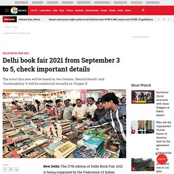 Delhi Book Fair 2021 from September 3 to 5, Check Important Details